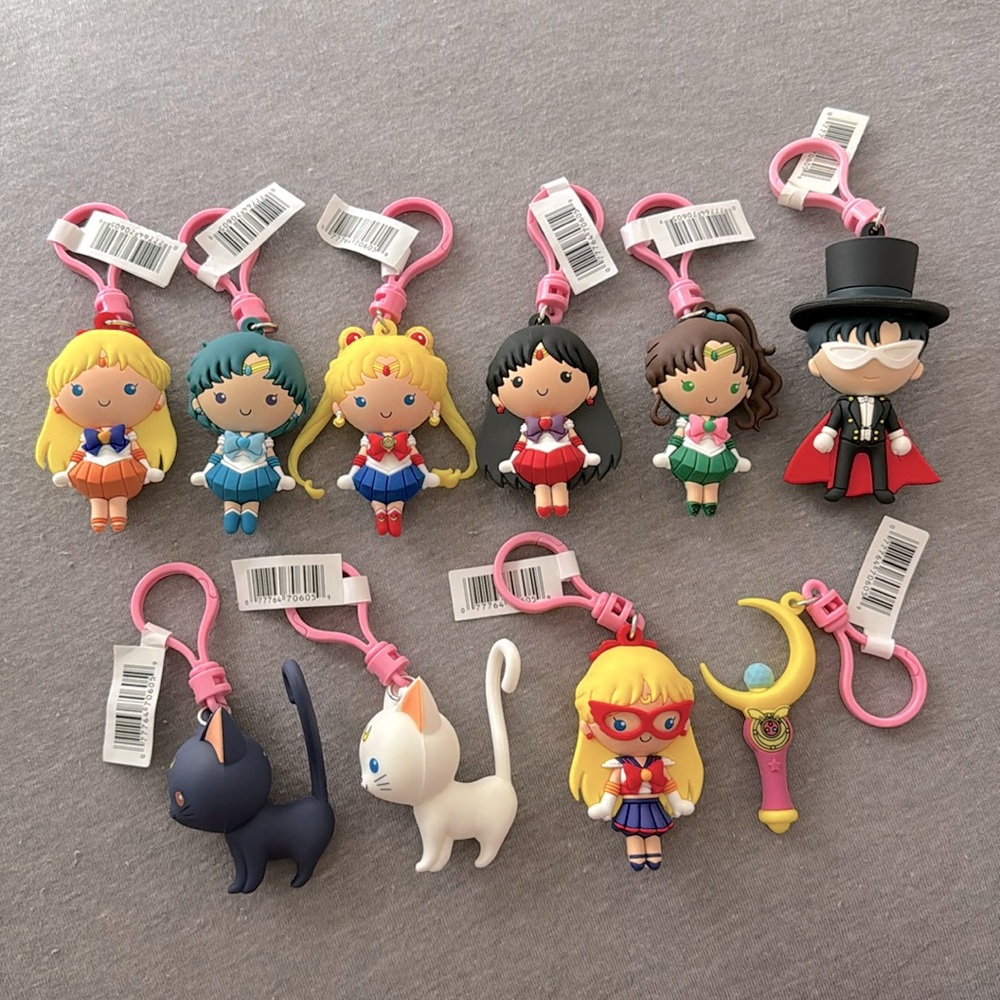 Sailor Moon Series 1 Figural Bag Clip/Charm Keychain Collection